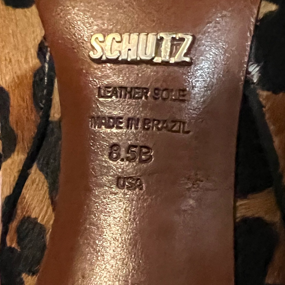 Brand new - Schutz booties pony hair leopard print 🔥🔥 - Picture 3 of 7